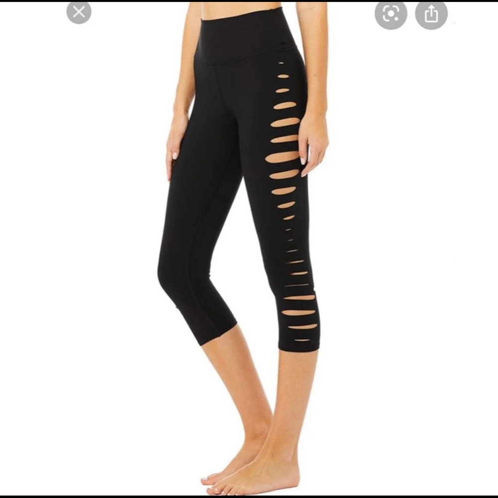 Alo high waist slice leggings black size s
